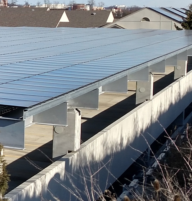 commercial solar parking canopy