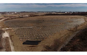 Solar Microgrid Construction At The Pittsburgh Airport