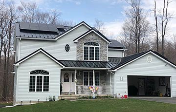 Solar On Residential Home Near Pittsburgh