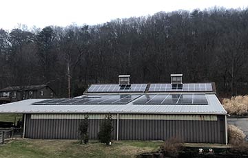 Solar Panels On Building In Pittsburgh